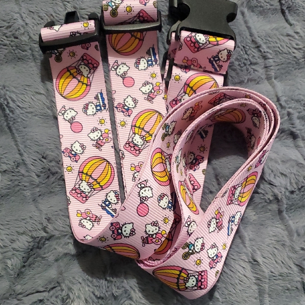 Hello Kitty Pink Adjustable Luggage Straps - Picture 2 of 2
